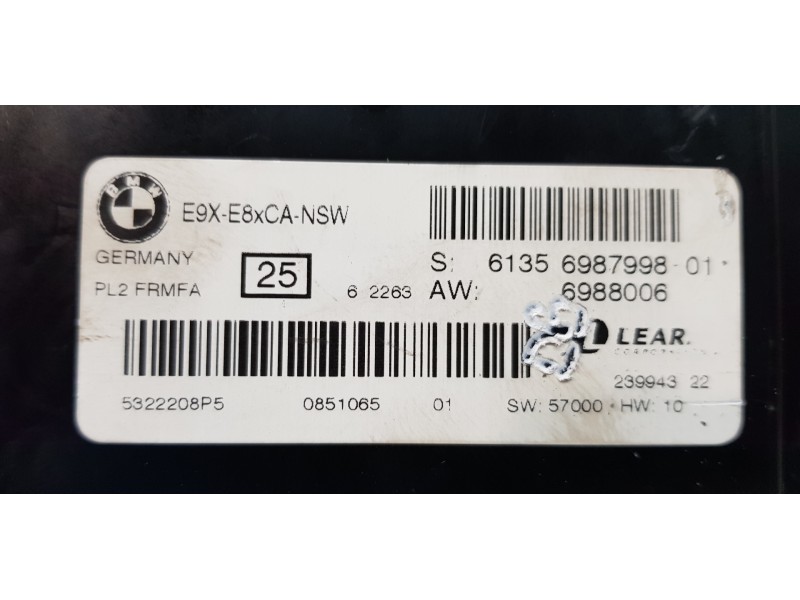 Recambio de modulo electronico para bmw serie 3 touring (e91) 318d referencia OEM IAM 61356987998 6988006 