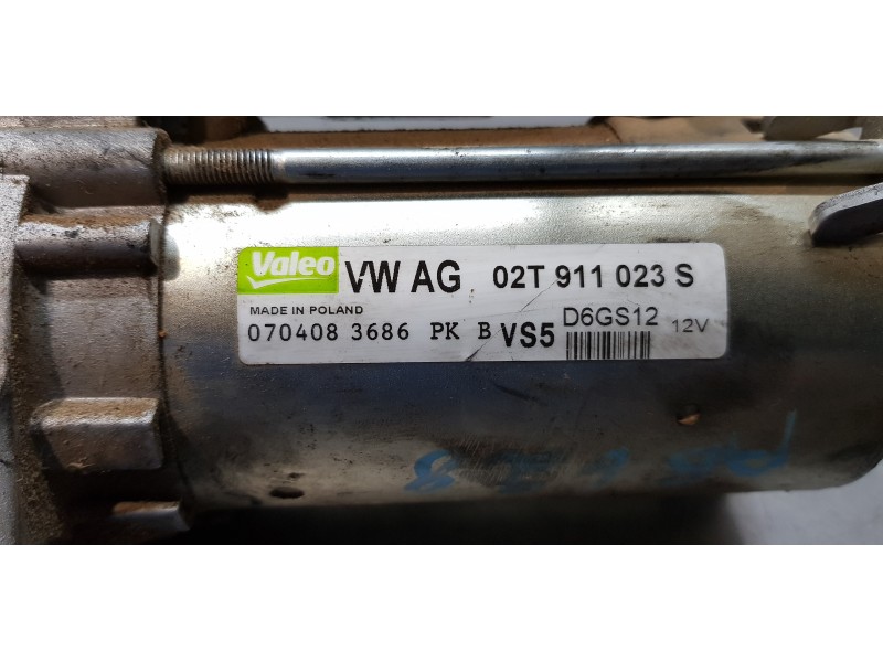 Recambio de motor arranque para seat ibiza (6j5) reference referencia OEM IAM 02T911023S   Recambio de motor arranque para seat ibiza (6j5) reference referencia OEM IAM 02T911023S