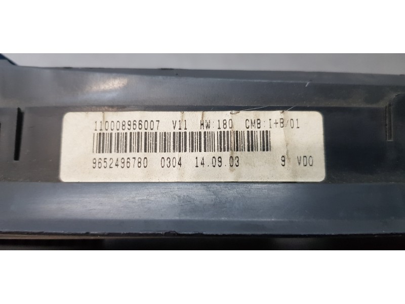 Recambio de cuadro instrumentos para citroen xsara picasso 2.0 hdi x referencia OEM IAM 9652496780   Recambio de cuadro instrumentos para citroen xsara picasso 2.0 hdi x referencia OEM IAM 9652496780