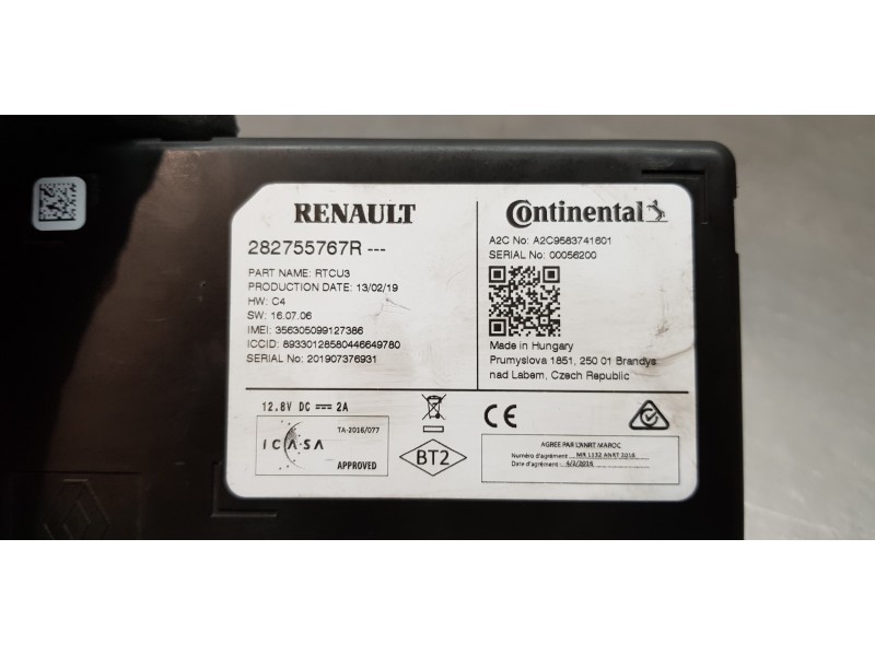 Recambio de modulo electronico para renault scenic iv grand zen referencia OEM IAM 282755767R  
