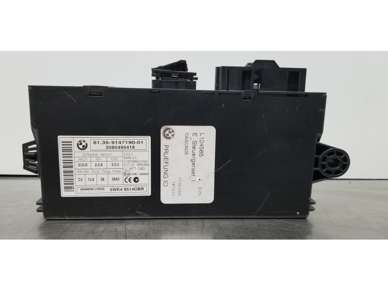 Recambio de modulo electronico para bmw x5 (e70) 3.0d referencia OEM IAM 61359147190  