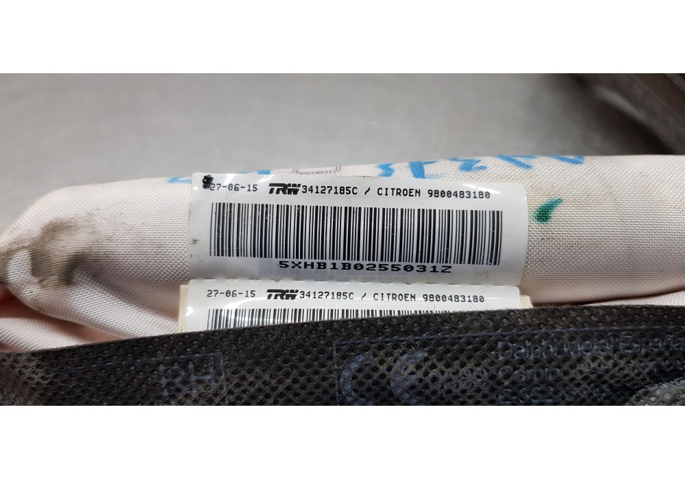 Recambio de airbag cortina delantero derecho para citroen c4 picasso seduction referencia OEM IAM 9800483180  