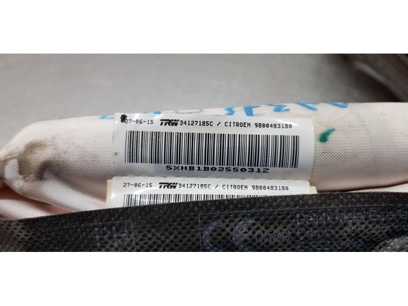 Recambio de airbag cortina delantero derecho para citroen c4 picasso seduction referencia OEM IAM 9800483180  