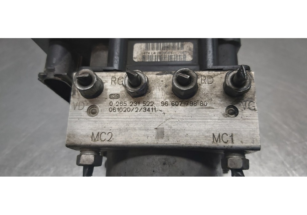 Recambio de abs para citroen xsara picasso 1.6 hdi 90 sx top referencia OEM IAM 9660779880 0265231522 