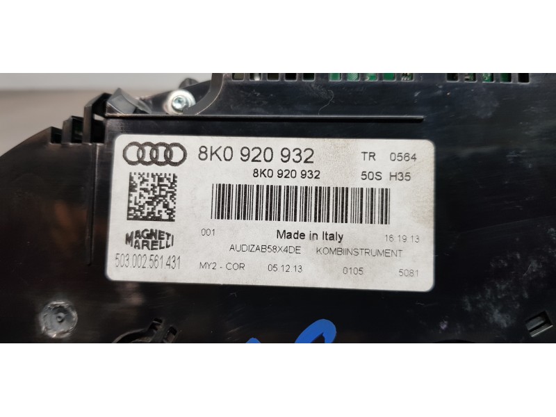 Recambio de cuadro instrumentos para audi a4 ber. (b8) basis referencia OEM IAM 8K0920932   Recambio de cuadro instrumentos para audi a4 ber. (b8) basis referencia OEM IAM 8K0920932