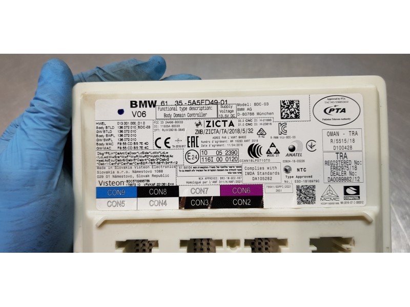 Recambio de modulo confort para bmw serie x3 (g01) xdrive20d referencia OEM IAM 61355A5FD49 61355A86B93 61355B31359