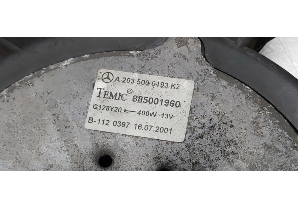 Recambio de electroventilador para mercedes clase c (w203) berlina 200 cdi (203.004) referencia OEM IAM A2035000293 A2035000193  Recambio de electroventilador para mercedes clase c (w203) berlina 200 cdi (203.004) referencia OEM IAM A2035000293 A2035000193