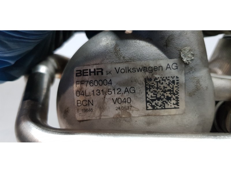 Recambio de enfriador egr para skoda rapid active referencia OEM IAM 04L131512AG   Recambio de enfriador egr para skoda rapid active referencia OEM IAM 04L131512AG