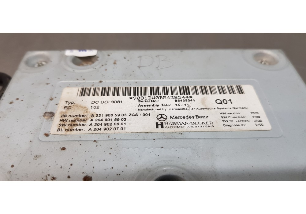 Recambio de modulo electronico para mercedes clase cls (w218) cls 350 cdi be (218.323) referencia OEM IAM A2219005903  