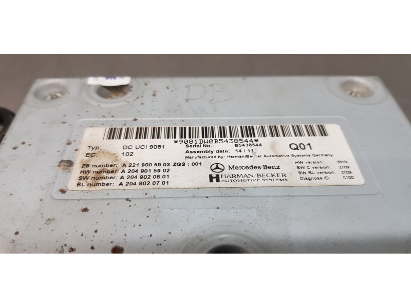 Recambio de modulo electronico para mercedes clase cls (w218) cls 350 cdi be (218.323) referencia OEM IAM A2219005903  