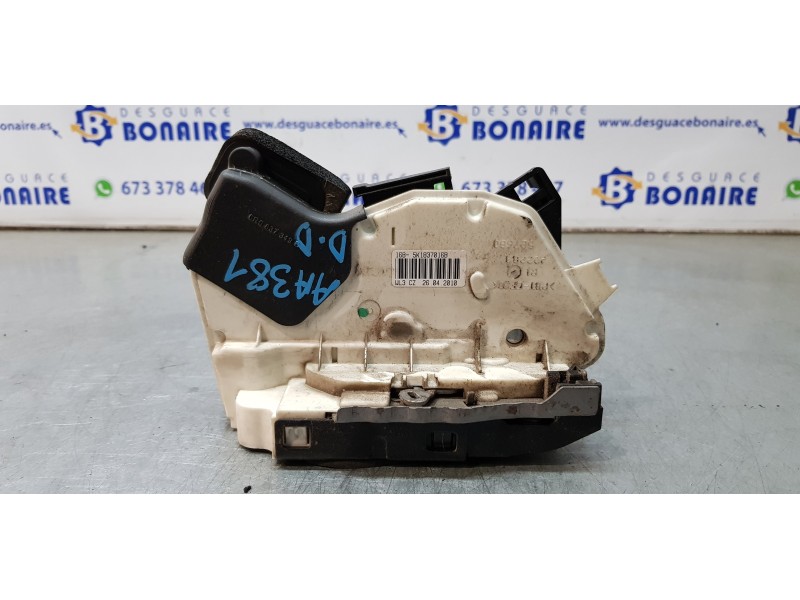 Recambio de cerradura puerta delantera derecha para volkswagen polo (6r1) advance referencia OEM IAM 5K1837016B   Recambio de cerradura puerta delantera derecha para volkswagen polo (6r1) advance referencia OEM IAM 5K1837016B