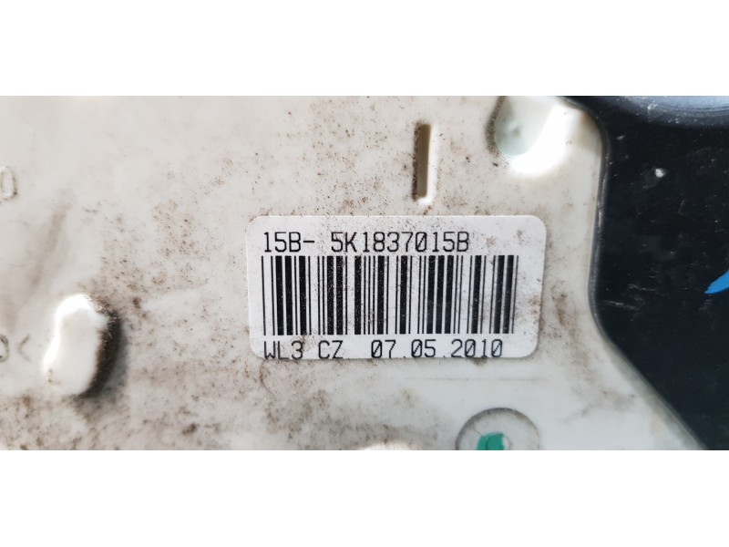 Recambio de cerradura puerta delantera izquierda para volkswagen polo (6r1) advance referencia OEM IAM 5K1837015B  