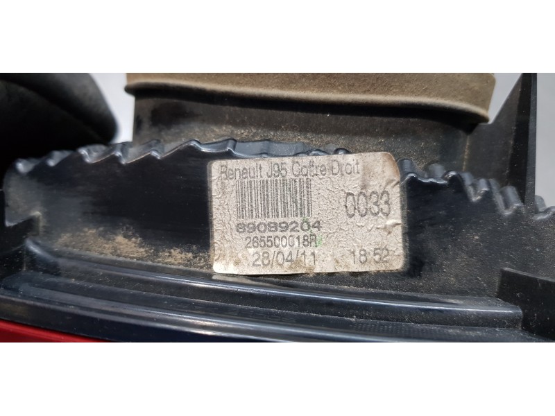 Recambio de piloto trasero derecho interior para renault scenic iii authentique referencia OEM IAM 265500018R   Recambio de piloto trasero derecho interior para renault scenic iii authentique referencia OEM IAM 265500018R