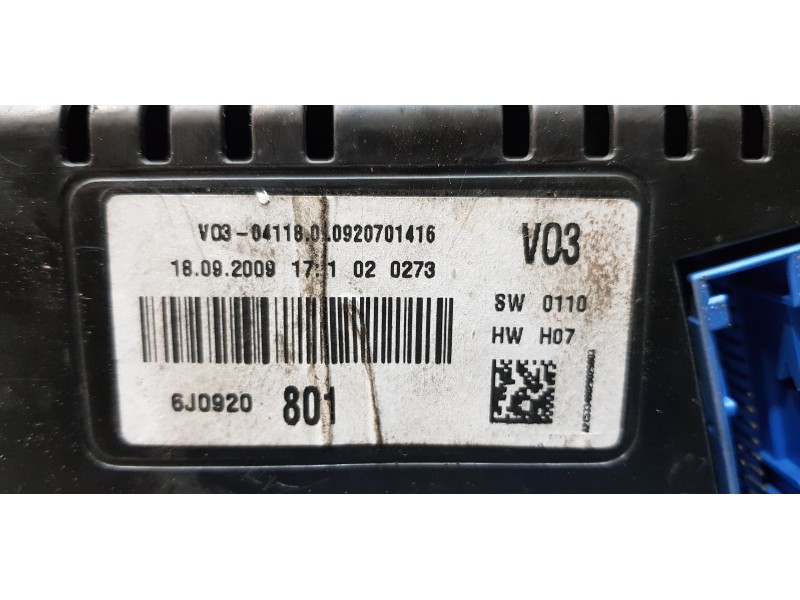 Recambio de cuadro instrumentos para seat ibiza (6j5) reference referencia OEM IAM A2C53349029  