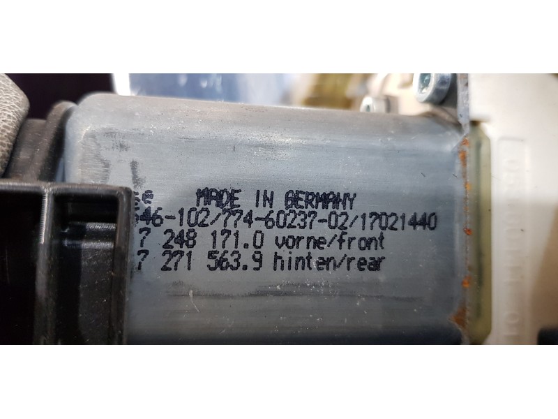 Recambio de elevalunas trasero izquierdo para bmw serie 5 lim. (f10) 530d referencia OEM IAM 72481710  