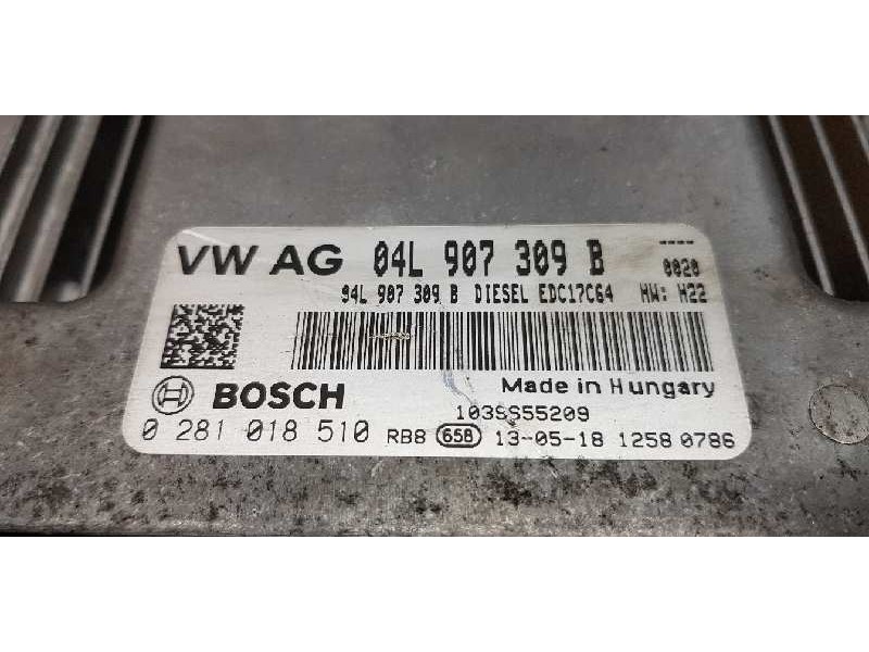 Recambio de centralita motor uce para skoda octavia lim. (5e3) ambition referencia OEM IAM 04L907309B   Recambio de centralita motor uce para skoda octavia lim. (5e3) ambition referencia OEM IAM 04L907309B