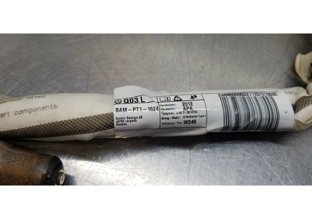Recambio de airbag cortina delantero izquierdo para mercedes clase b (w246) b 200 cdi be (246.201) referencia OEM IAM A246860090