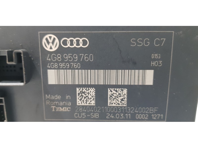Recambio de modulo electronico para audi a6 lim. (4g2) 3.0 tdi quattro referencia OEM IAM 4G8959760  