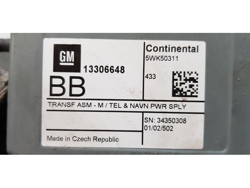 Recambio de modulo electronico para chevrolet trax lt 4x4 referencia OEM IAM 13306648  