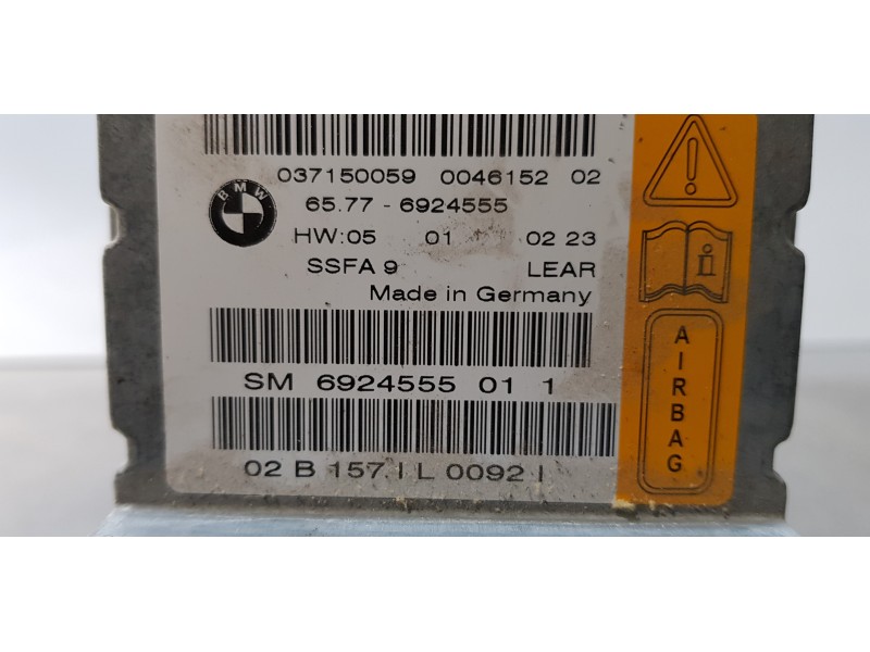 Recambio de centralita airbag para bmw serie 7 (e65/e66) 735i referencia OEM IAM 65776924555   Recambio de centralita airbag para bmw serie 7 (e65/e66) 735i referencia OEM IAM 65776924555