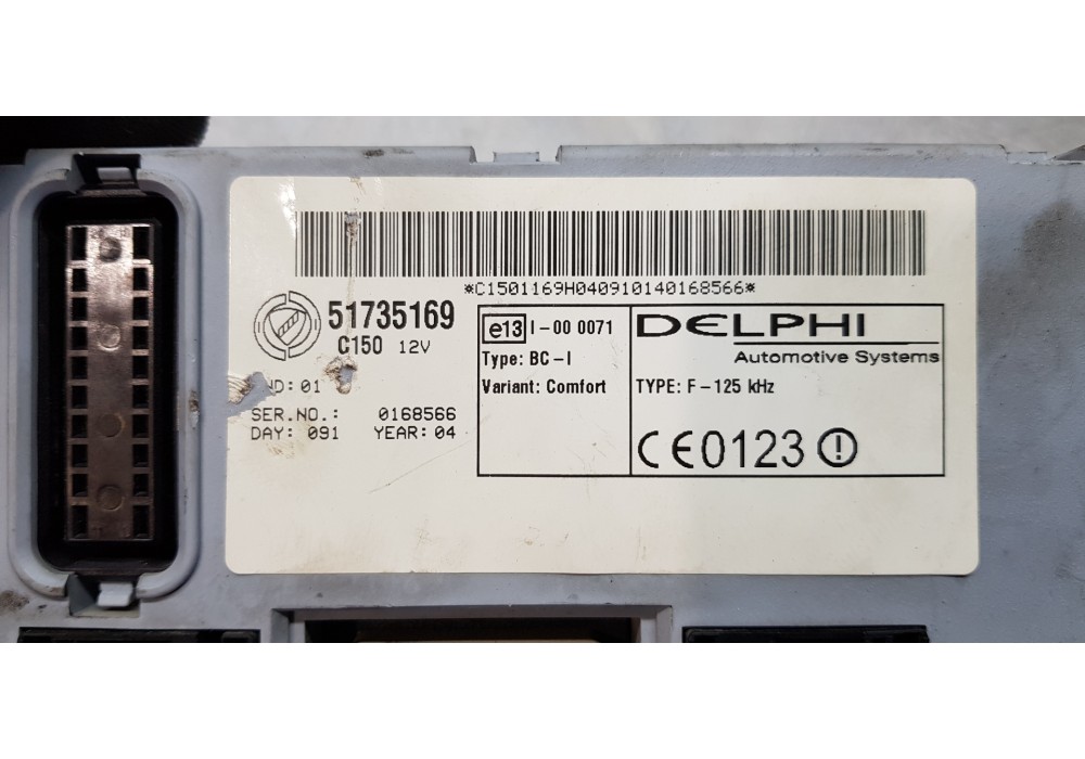 Recambio de modulo confort para fiat doblo cargo (223) 1.9 jtd sx furg. panorama referencia OEM IAM 51735169  