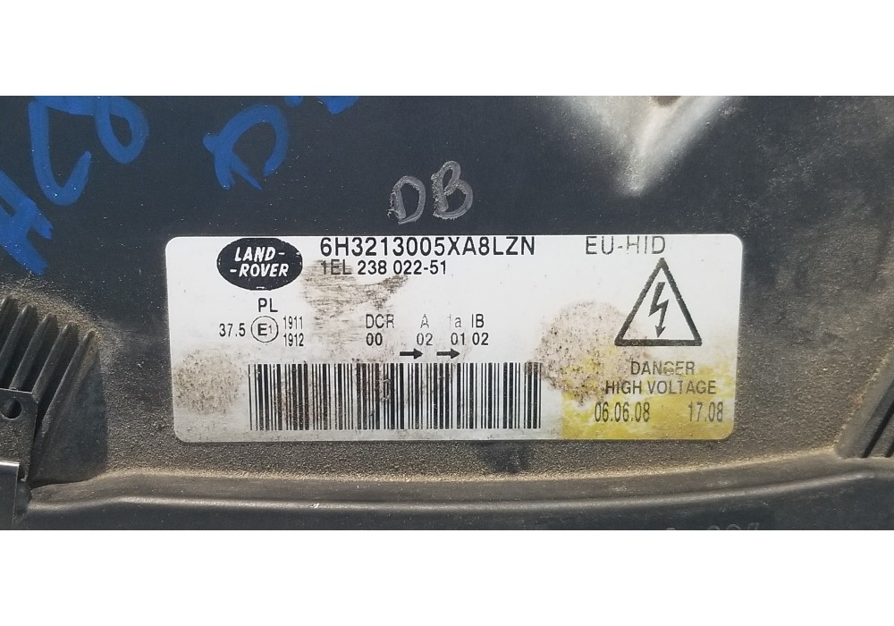 Recambio de faro izquierdo para land rover range rover sport v6 td se referencia OEM IAM XBC501733LZN 6H3213005XA8LZN 