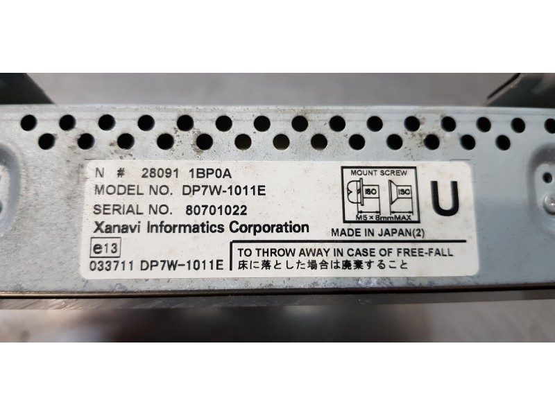 Recambio de pantalla multifuncion para infiniti ex ex37 gt referencia OEM IAM 280911BP0A   Recambio de pantalla multifuncion para infiniti ex ex37 gt referencia OEM IAM 280911BP0A