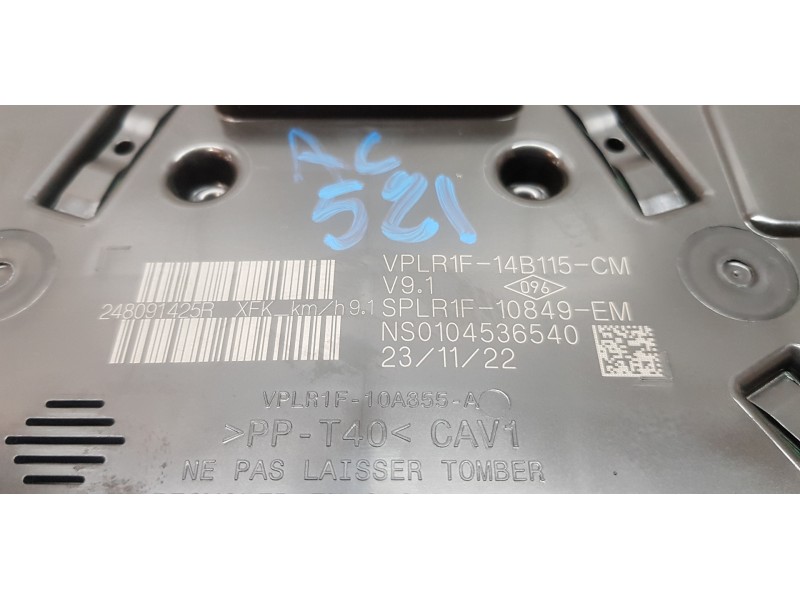 Recambio de cuadro instrumentos para nissan primastar cerrada referencia OEM IAM 248091425R  