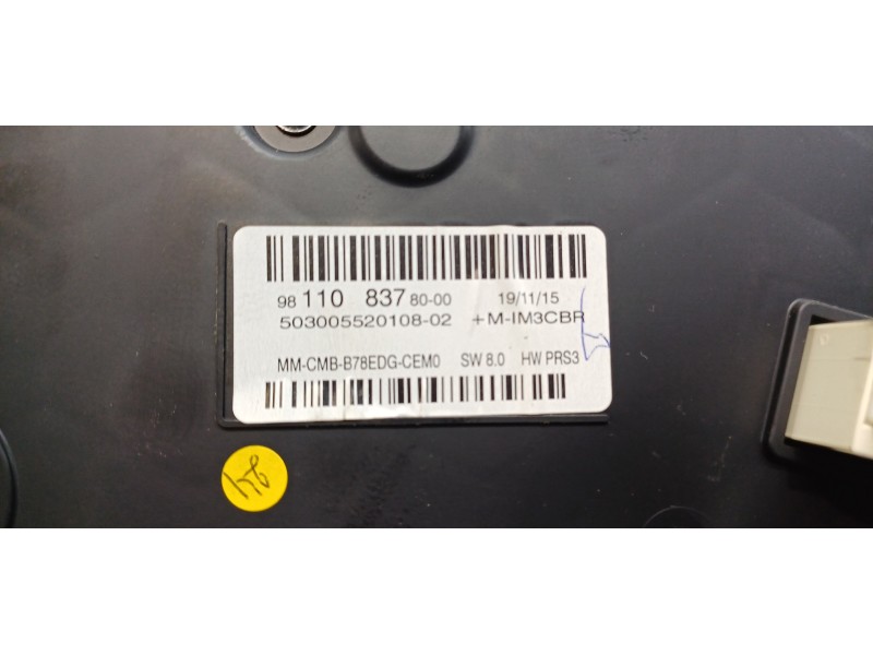 Recambio de cuadro instrumentos para citroen c4 grand picasso feel referencia OEM IAM 9811083780  