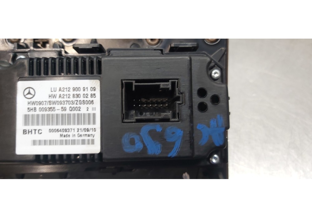 Recambio de mando climatizador para mercedes clase e (w212) lim. 220 cdi blueefficiency (212.002) referencia OEM IAM A2129009109