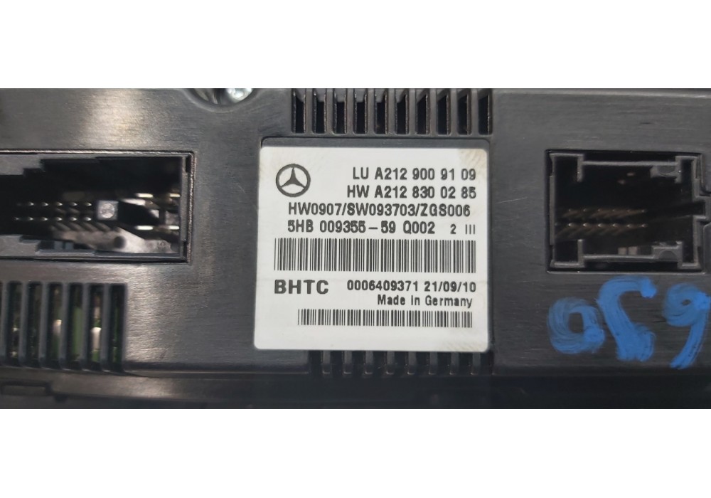 Recambio de mando climatizador para mercedes clase e (w212) lim. 220 cdi blueefficiency (212.002) referencia OEM IAM A2129009109