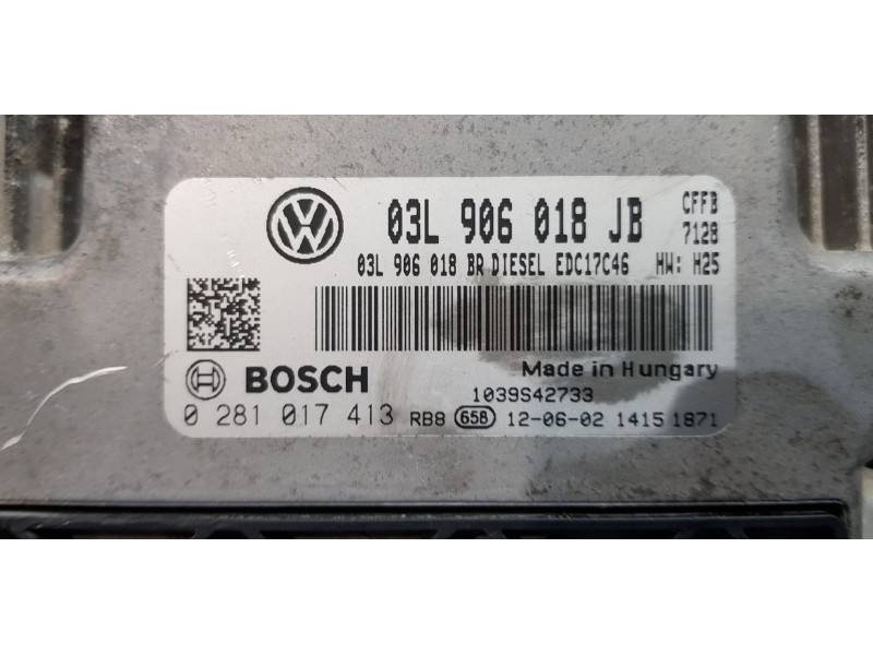Recambio de centralita motor uce para skoda superb combi (3t5) ambition referencia OEM IAM 03L906018JB 0281017413  Recambio de centralita motor uce para skoda superb combi (3t5) ambition referencia OEM IAM 03L906018JB 0281017413
