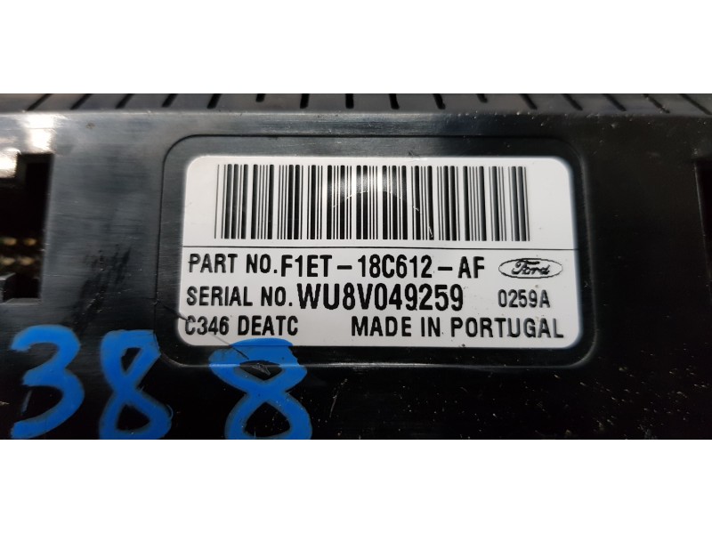 Recambio de mando climatizador para ford c-max (ceu) titanium referencia OEM IAM F1ET18C612AF   Recambio de mando climatizador para ford c-max (ceu) titanium referencia OEM IAM F1ET18C612AF