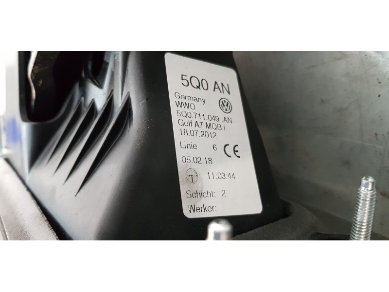 Recambio de palanca cambio para volkswagen golf vii lim. (bq1) sport referencia OEM IAM 5Q0711049AN   Recambio de palanca cambio para volkswagen golf vii lim. (bq1) sport referencia OEM IAM 5Q0711049AN