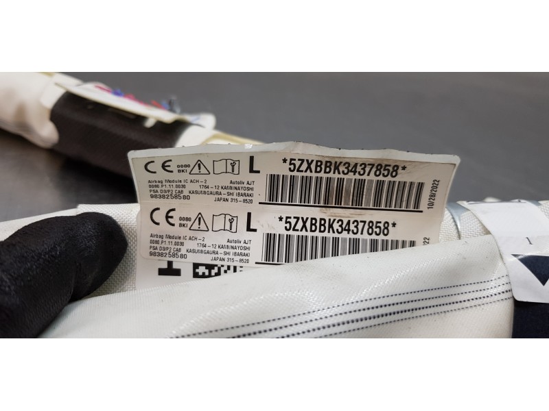 Recambio de airbag cortina delantero izquierdo para peugeot 2008 (p1) allure referencia OEM IAM 9838258580  