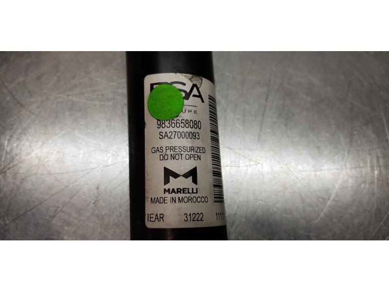 Recambio de amortiguador trasero derecho para peugeot 2008 (p1) allure referencia OEM IAM 9836658080  