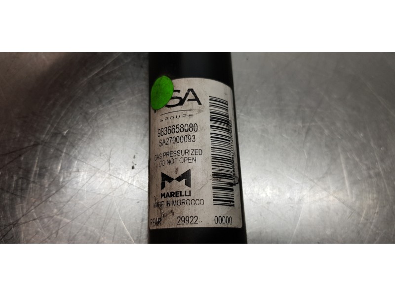 Recambio de amortiguador trasero izquierdo para peugeot 2008 (p1) allure referencia OEM IAM 9836658080  