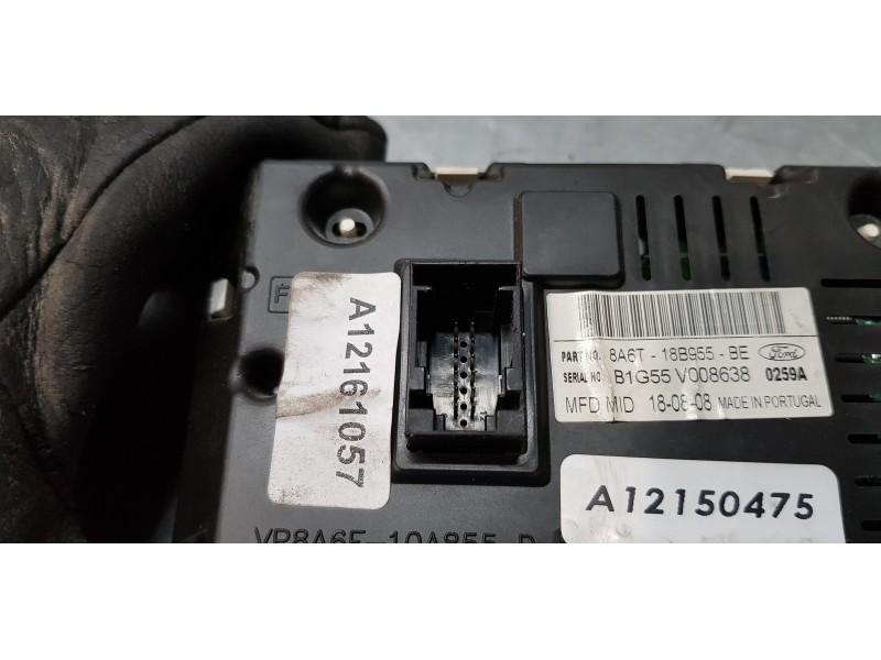 Recambio de pantalla multifuncion para ford fiesta (cb1) ghia referencia OEM IAM 8A6T18B955BE  
