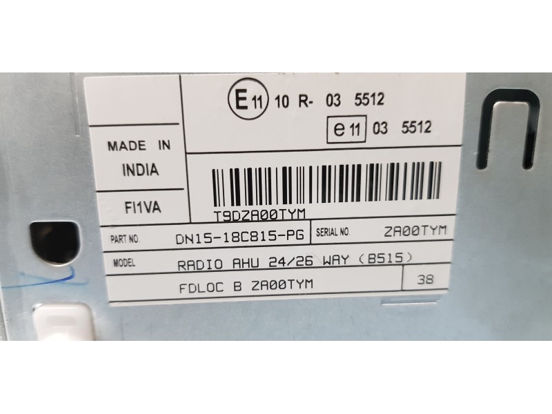 Recambio de sistema audio / radio cd para ford ecosport trend referencia OEM IAM DN1518C815PG  
