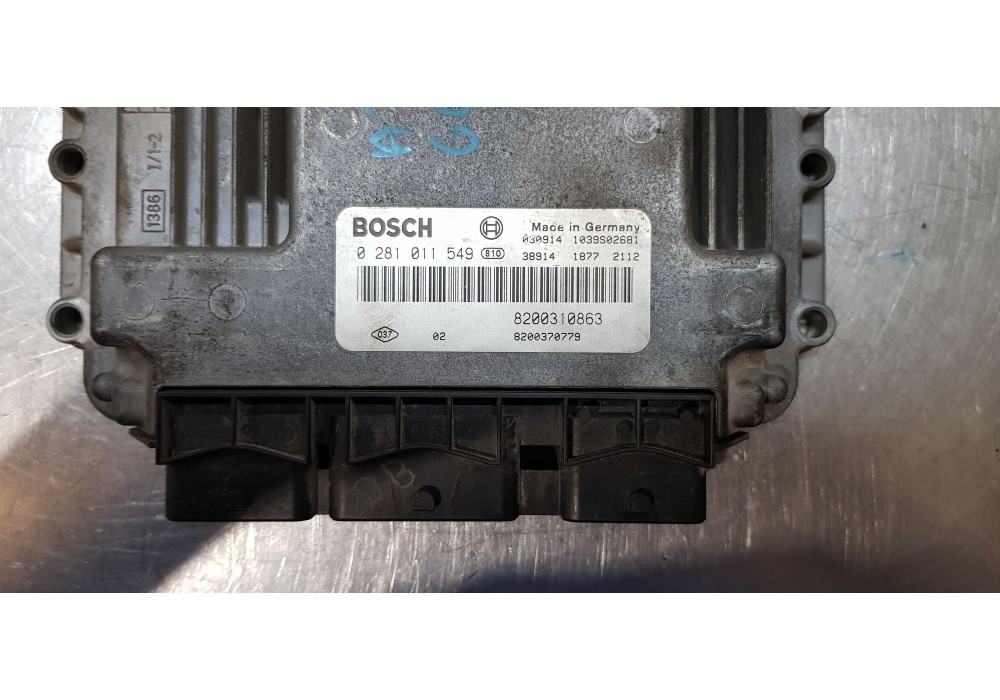 Recambio de centralita motor uce para renault megane ii familiar authentique confort referencia OEM IAM 8200310863  