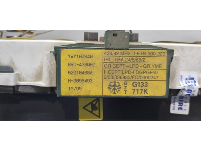 Recambio de cuadro instrumentos para land rover freelander (ln) 2.0 di hardback (72kw) referencia OEM IAM YWY100340 G133717K  Recambio de cuadro instrumentos para land rover freelander (ln) 2.0 di hardback (72kw) referencia OEM IAM YWY100340 G133717K