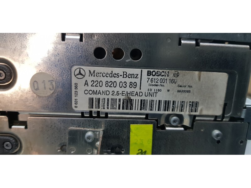 Recambio de pantalla multifuncion para mercedes clase s (w220) berlina 320 (220.065) referencia OEM IAM A2208200389   Recambio de pantalla multifuncion para mercedes clase s (w220) berlina 320 (220.065) referencia OEM IAM A2208200389