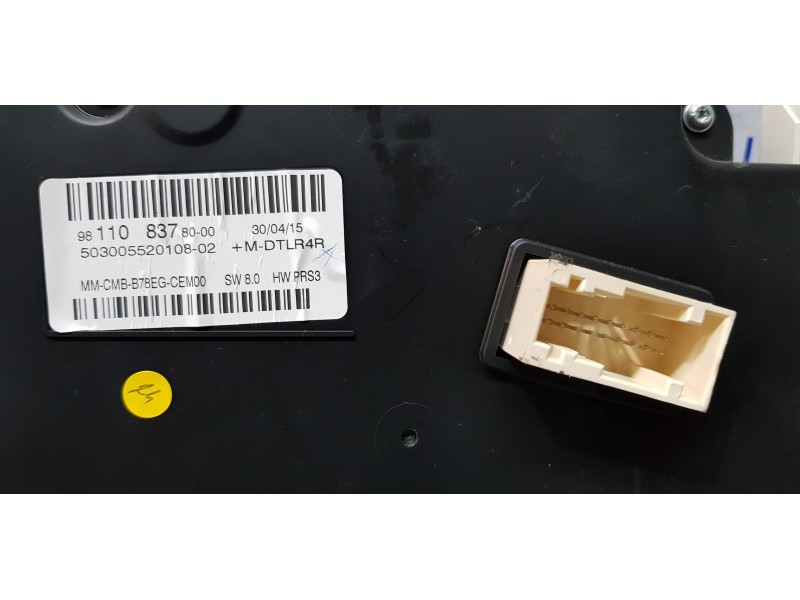 Recambio de cuadro instrumentos para citroen c4 picasso seduction referencia OEM IAM 9811083780  