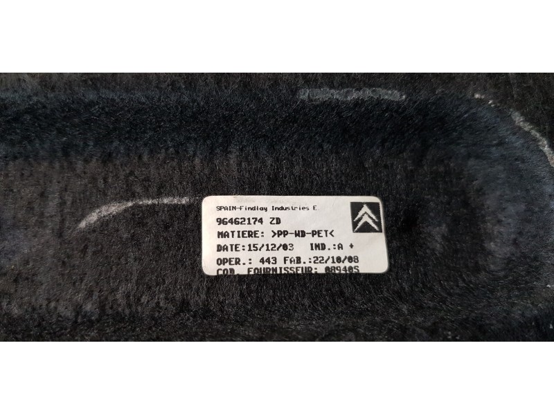 Recambio de bandeja trasera para citroen c4 berlina cool referencia OEM IAM 96462174ZD  