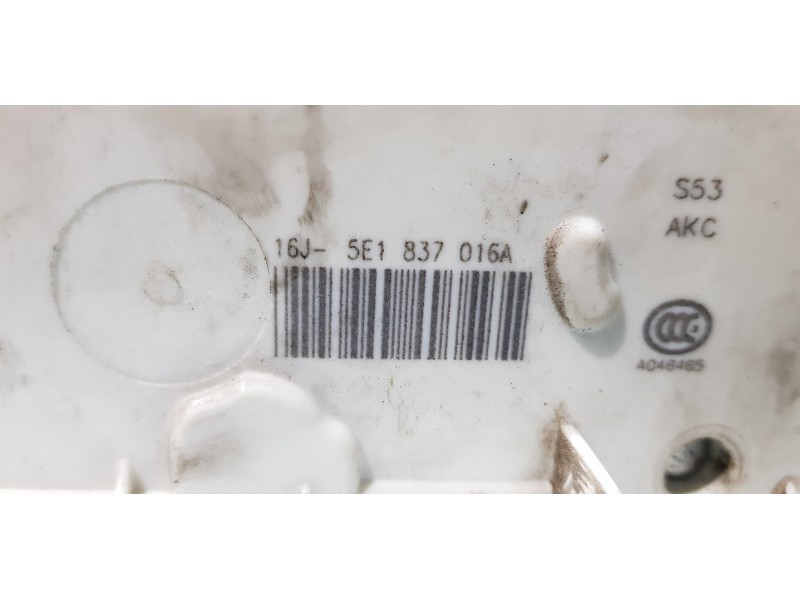 Recambio de cerradura puerta delantera derecha para skoda rapid active referencia OEM IAM 5E1837016A  