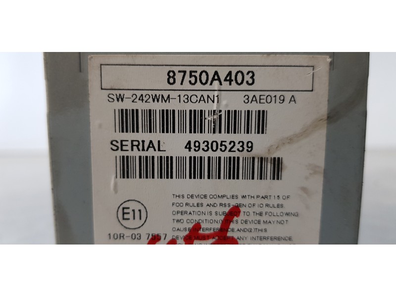 Recambio de modulo electronico para mitsubishi outlander (gf0) motion 4wd referencia OEM IAM 8750A403  