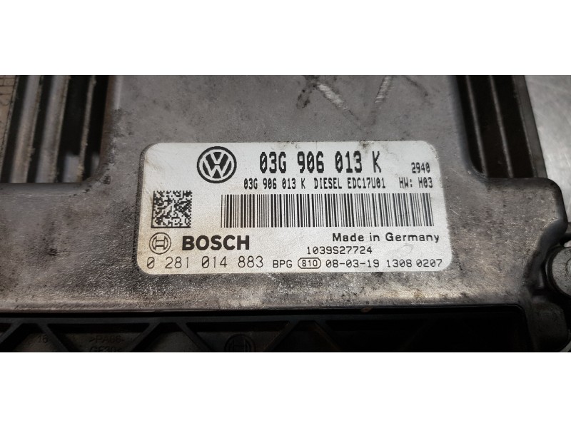 Recambio de centralita motor uce para seat ibiza (6j5) reference referencia OEM IAM 03G906013K  