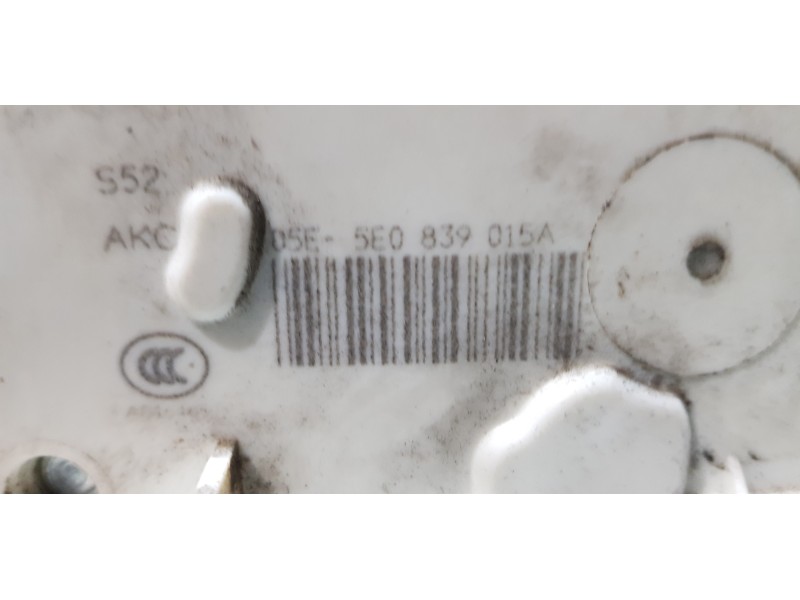 Recambio de cerradura puerta trasera izquierda para skoda rapid elegance referencia OEM IAM 5E0839015A   Recambio de cerradura puerta trasera izquierda para skoda rapid elegance referencia OEM IAM 5E0839015A