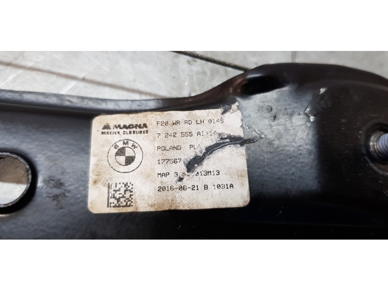 Recambio de elevalunas trasero izquierdo para bmw serie 1 lim. 5-trg. (f20) 118d referencia OEM IAM 7242555   Recambio de elevalunas trasero izquierdo para bmw serie 1 lim. 5-trg. (f20) 118d referencia OEM IAM 7242555