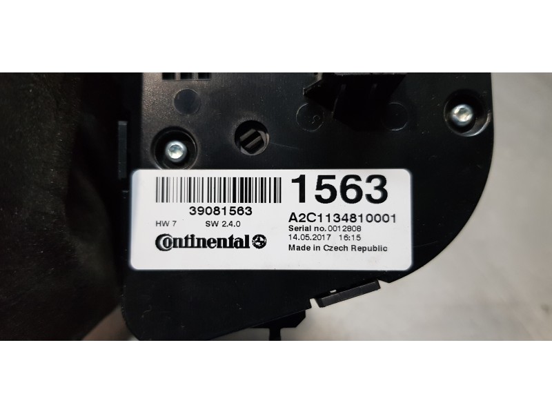 Recambio de mando calefaccion / aire acondicionado para opel zafira (c) selective start/stop referencia OEM IAM 39081563  